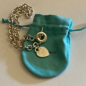 Tiffany & Co. Heart Charm Toggle Necklace